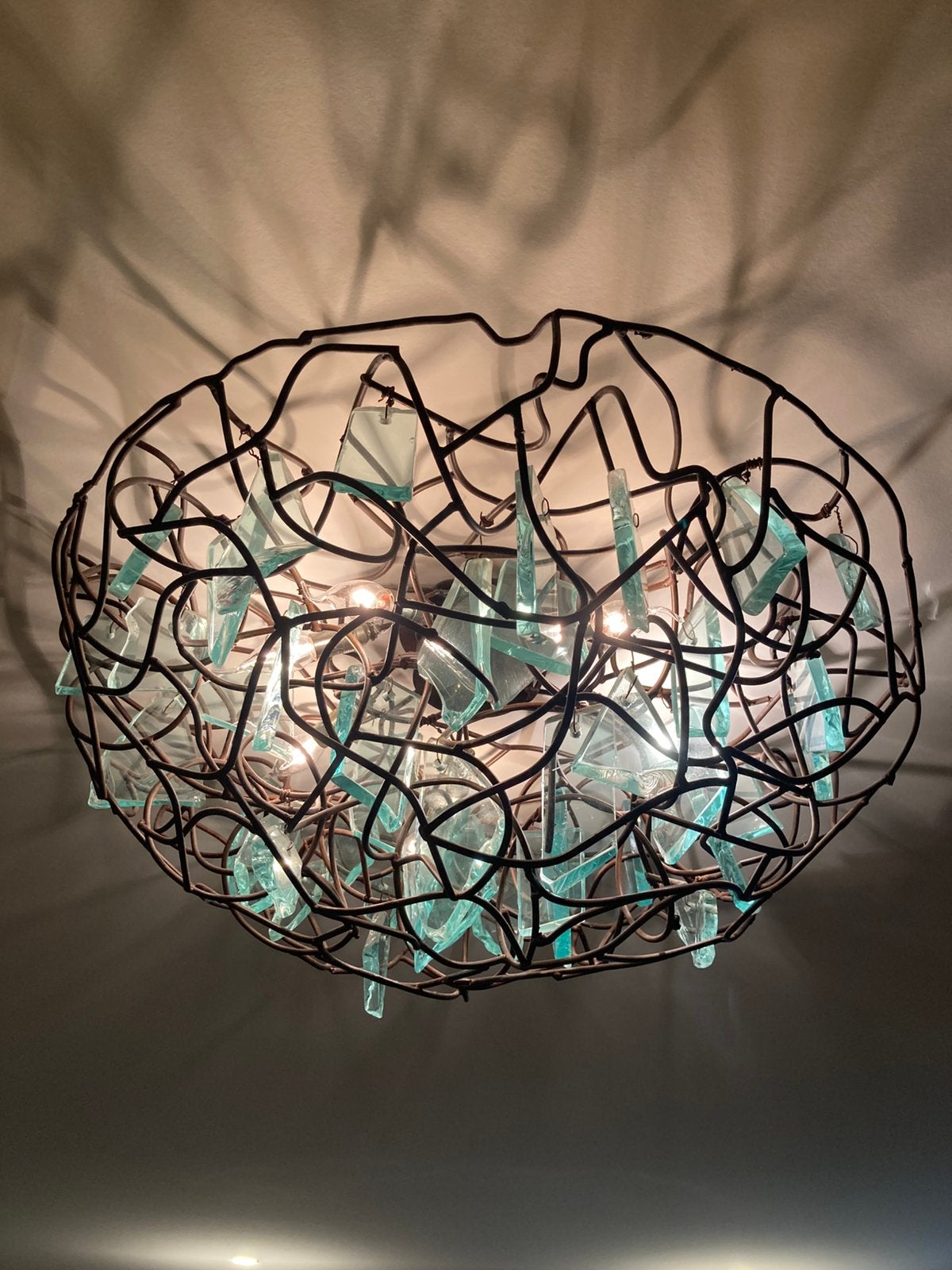 Design lamp .. Brand van Egmond, Ophalen, 83 cm, Design, Glas