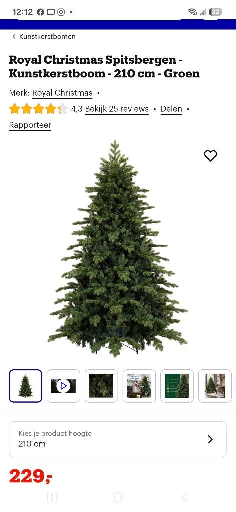 Royal Christmas Kunstkerstboom, Diversen, Ophalen, Zo goed als nieuw