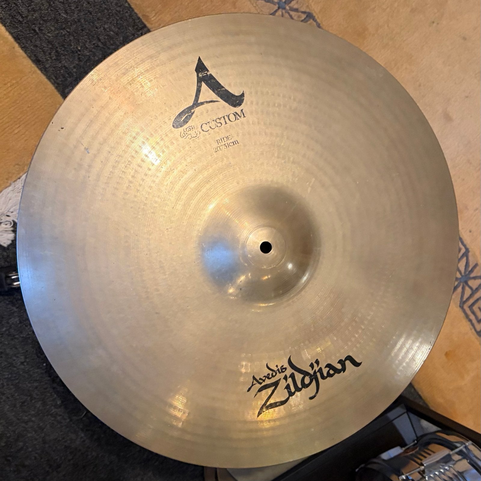 20” Zildjian A Custom Ride (Avedis Ink Era, 1992–2013), Muziek en Instrumenten, Gebruikt, Usa, Drums of Percussie, Ophalen of Verzenden