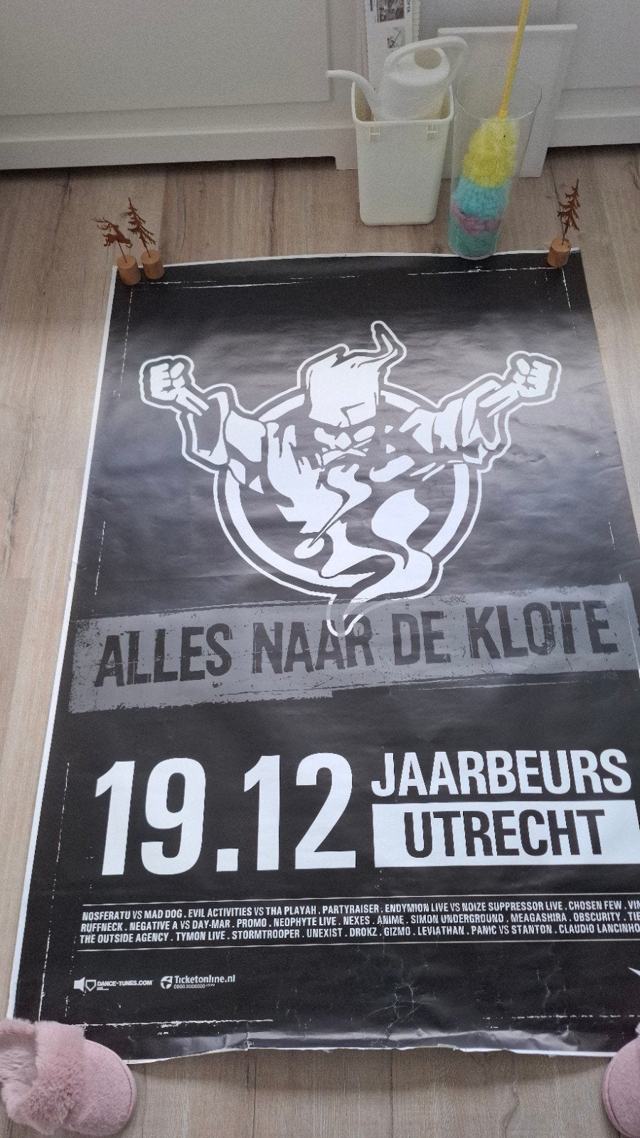 Thunderdome poster, Verzamelen, Ophalen, Deurposter of groter, Muziek, Rechthoekig Staand