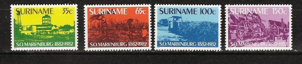 Suriname 308-311 postfris, Ophalen of Verzenden, Postfris