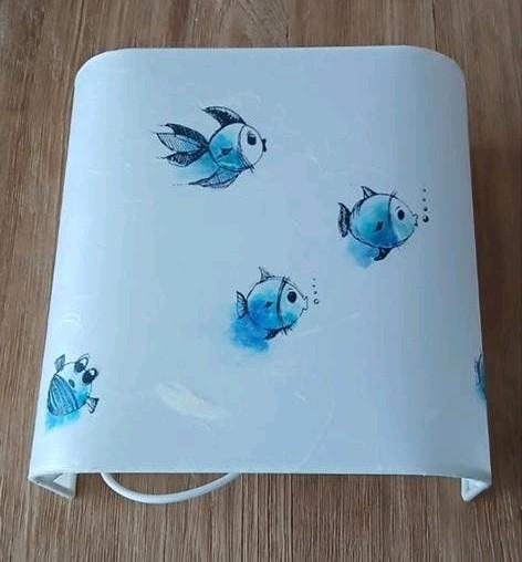 Muurlamp wit blauw, Ophalen of Verzenden