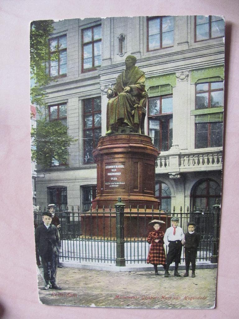 Rotterdam 1912 Monument Gijsbert K. Van Hogendorp, Ophalen of Verzenden, Voor 1920, Zuid-Holland