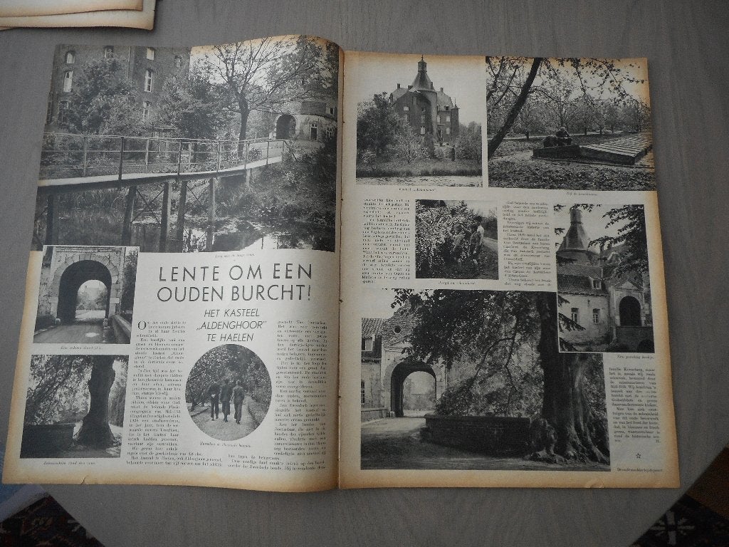 Haelen. Kasteel Aldenghoor. 1937., Verzamelen, Ophalen of Verzenden, 1920 tot 1940, Nederland, Knipsel(s)