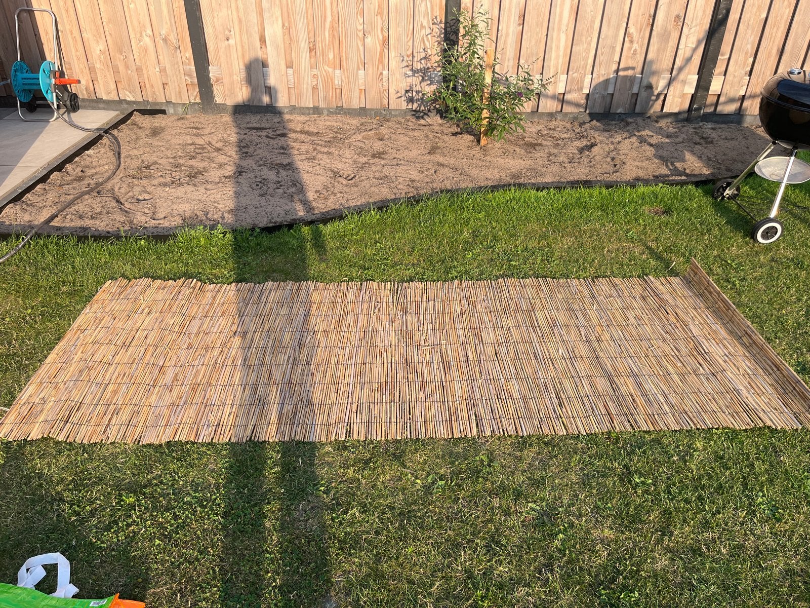 Rieten privacyscherm schutting 280 cm, Ophalen, Overige materialen, 1 tot 2 meter, Nieuw