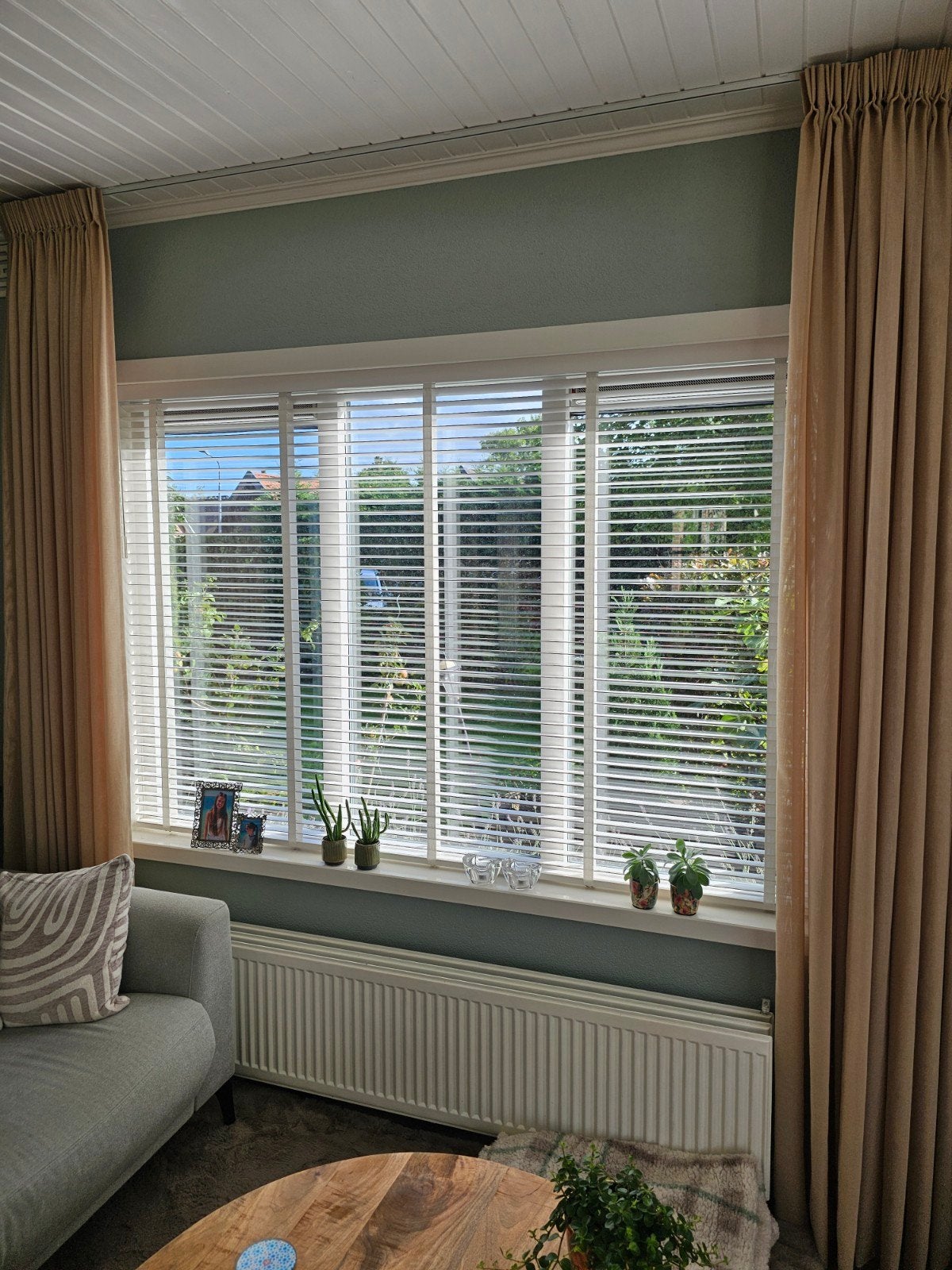 Houten jaloezieën - Diverse maten beschikbaar, Huis en Inrichting, Ophalen, Jaloezie, Lichtdoorlatend, Wit