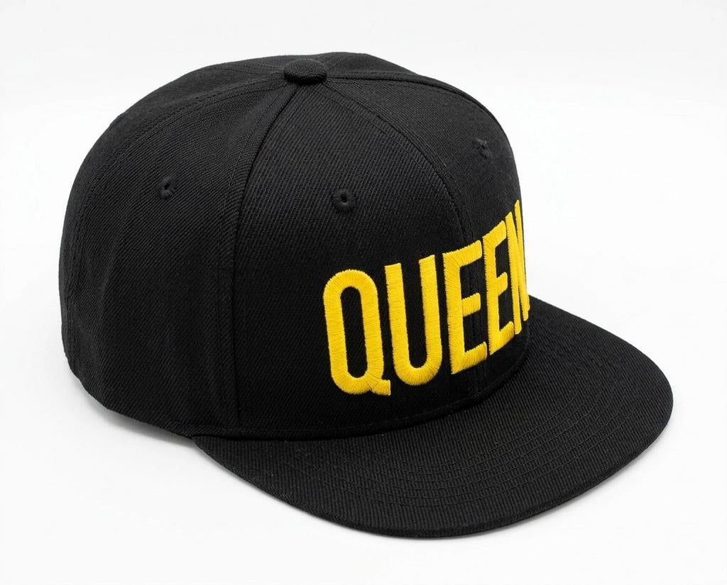 Zwarte Snapback Pet met 'QUEEN' Opdruk - Nieuw, Sports360.nl, Nieuw, Pet, One size fits all