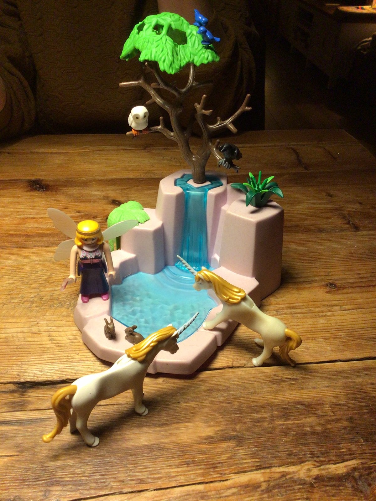 Playmobil - Waterval met fee en eenhoorns, Ophalen of Verzenden, Zo goed als nieuw