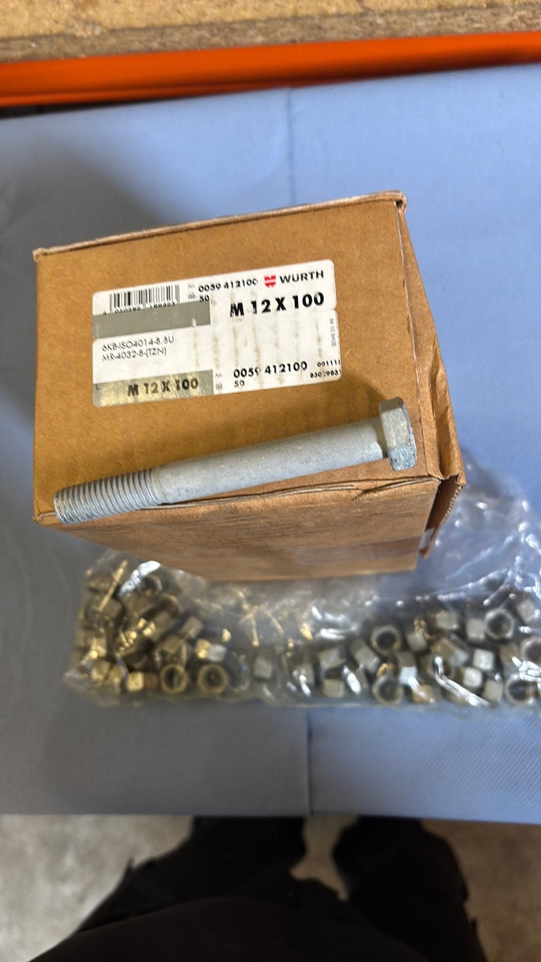 M12 x 100 bouten en moeren, Doe-het-zelf en Verbouw, IJzerwaren en Bevestigingsmiddelen, Ophalen, Nieuw, 50 tot 100 mm, Bouten of Moeren