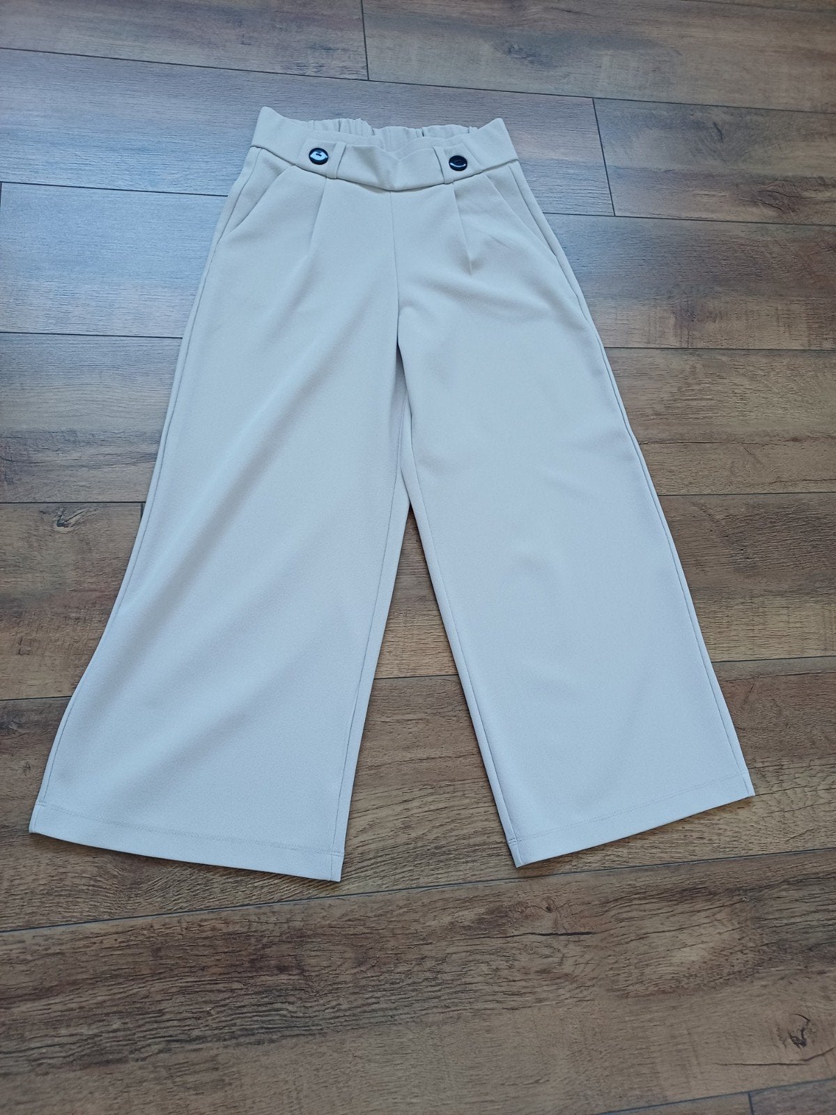 mooie gebroken wit merk broek met wijde pijpen en zakken 36, Wit, Nieuw, Ophalen of Verzenden, Maat 36 (S)