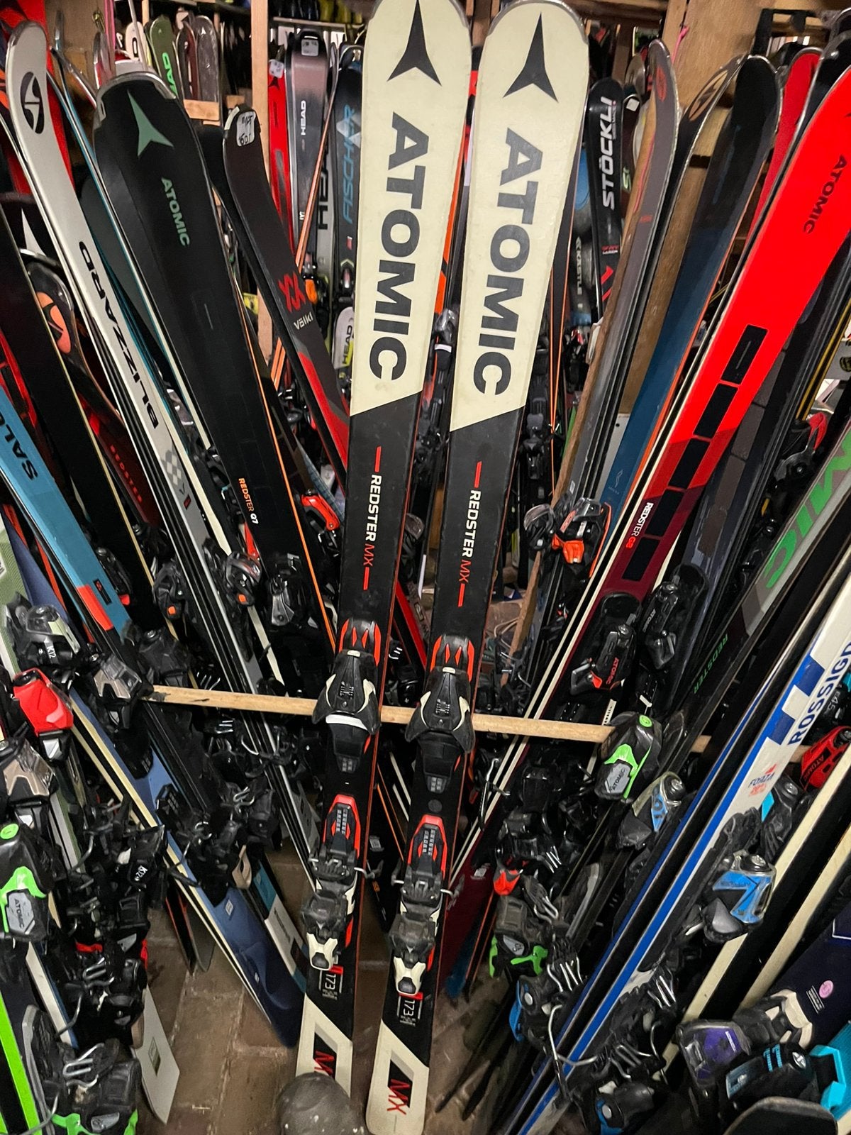 173cm ATOMIC TEDSTER MX CARVE SKIS, 160 tot 180 cm, Ophalen of Verzenden, Zo goed als nieuw, Carve