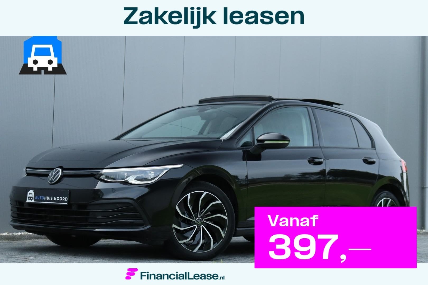 Volkswagen Golf 8 1.5 eTSI / 150PK / DSG / Virtual Cockpit /, Stof, 4 cilinders, 150 pk, Zwart