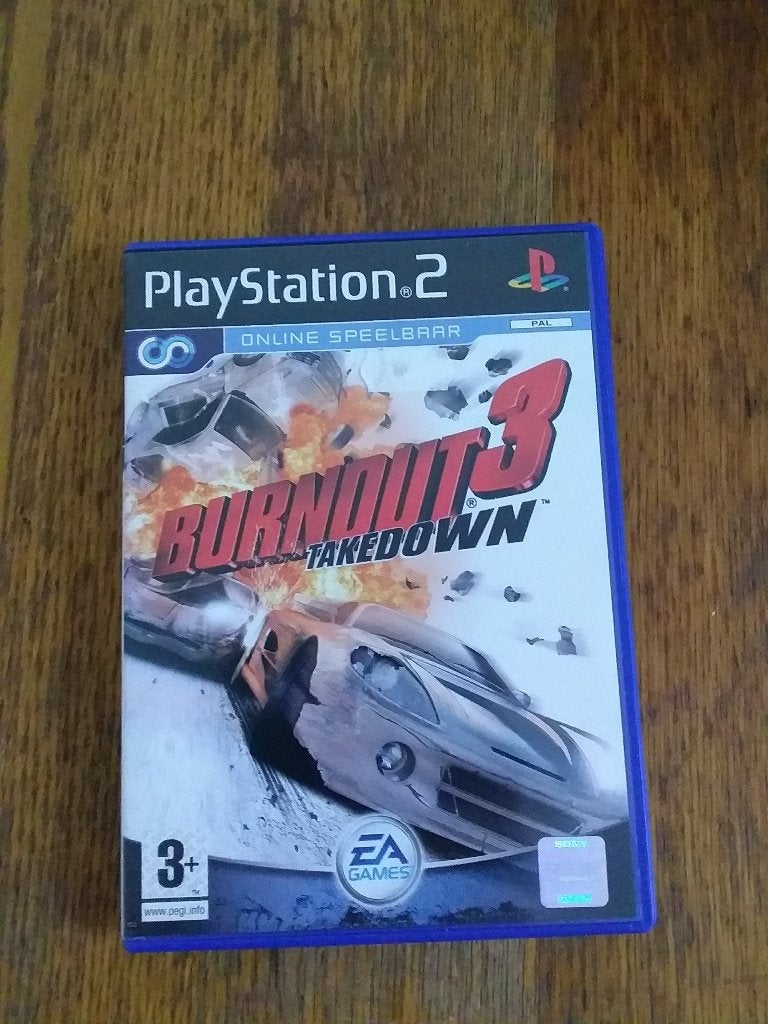 playstation 2 game burnout 3 takedown, Gebruikt, 1 speler, Racen en Vliegen, Ophalen of Verzenden