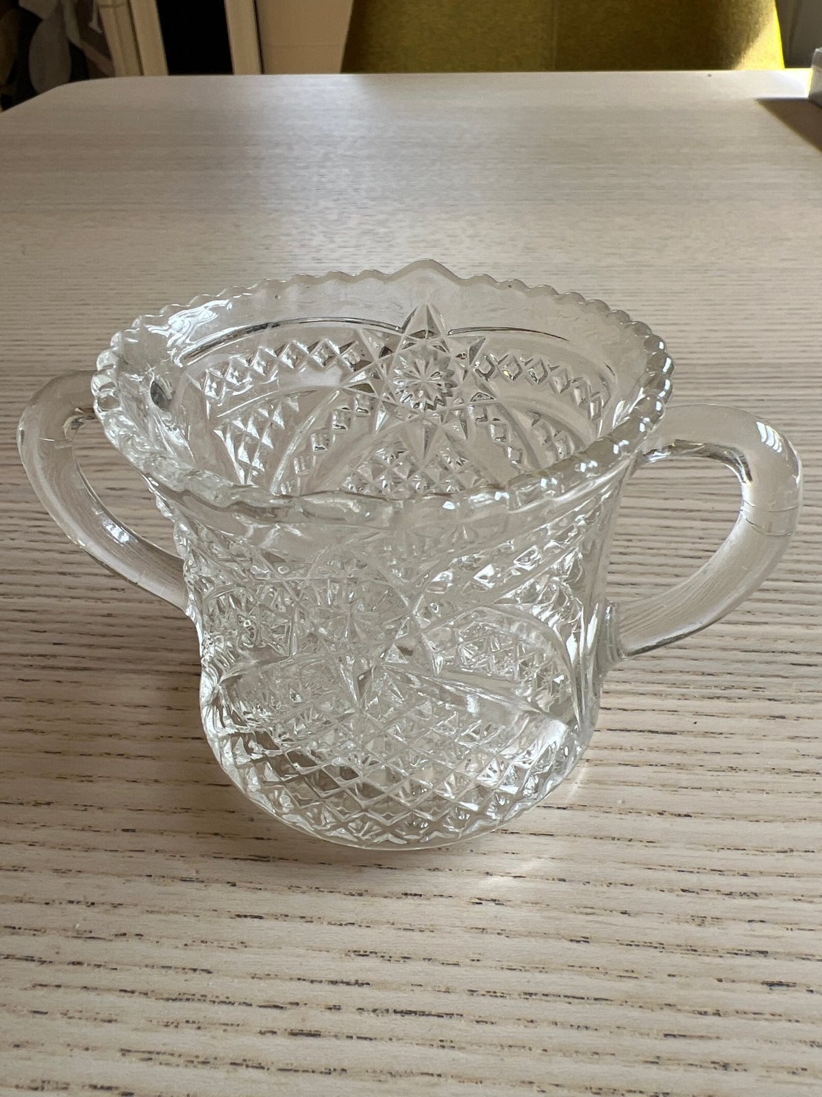 Glazen suikerpot met handvatten, Ophalen of Verzenden