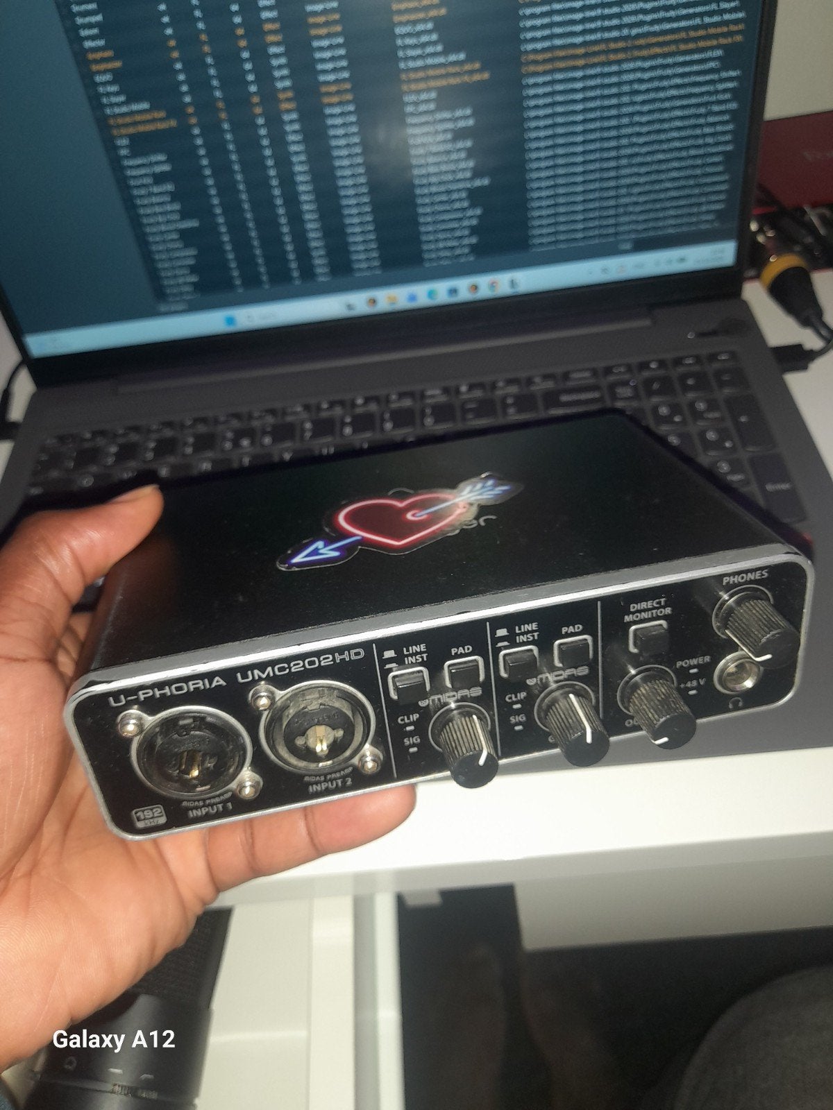 Behringer U-Phoria UMC202HD Audio Interface, Ophalen of Verzenden, Zo goed als nieuw, Overige typen