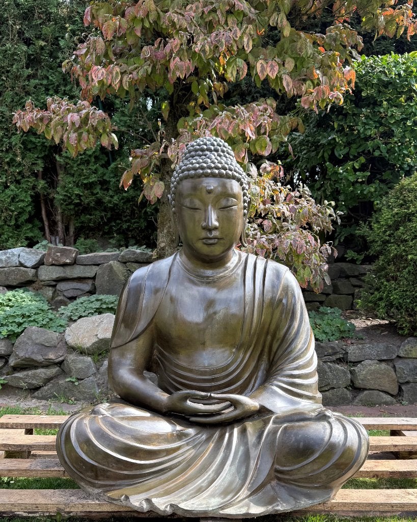 Boeddha beeld – brons – Japan – 89 cm, Antiek en Kunst, Ophalen of Verzenden, Japan, 89 cm, Brons