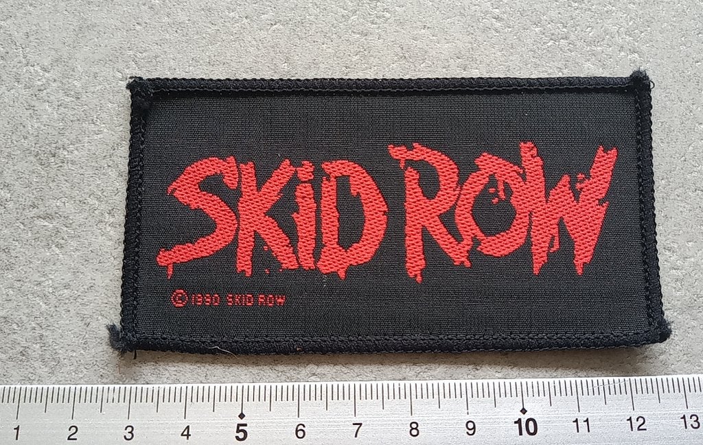SKID ROW €3 vrij zeldzame vintage 1990 PATCH s179 SALE, Ophalen of Verzenden, Nieuw, Kleding