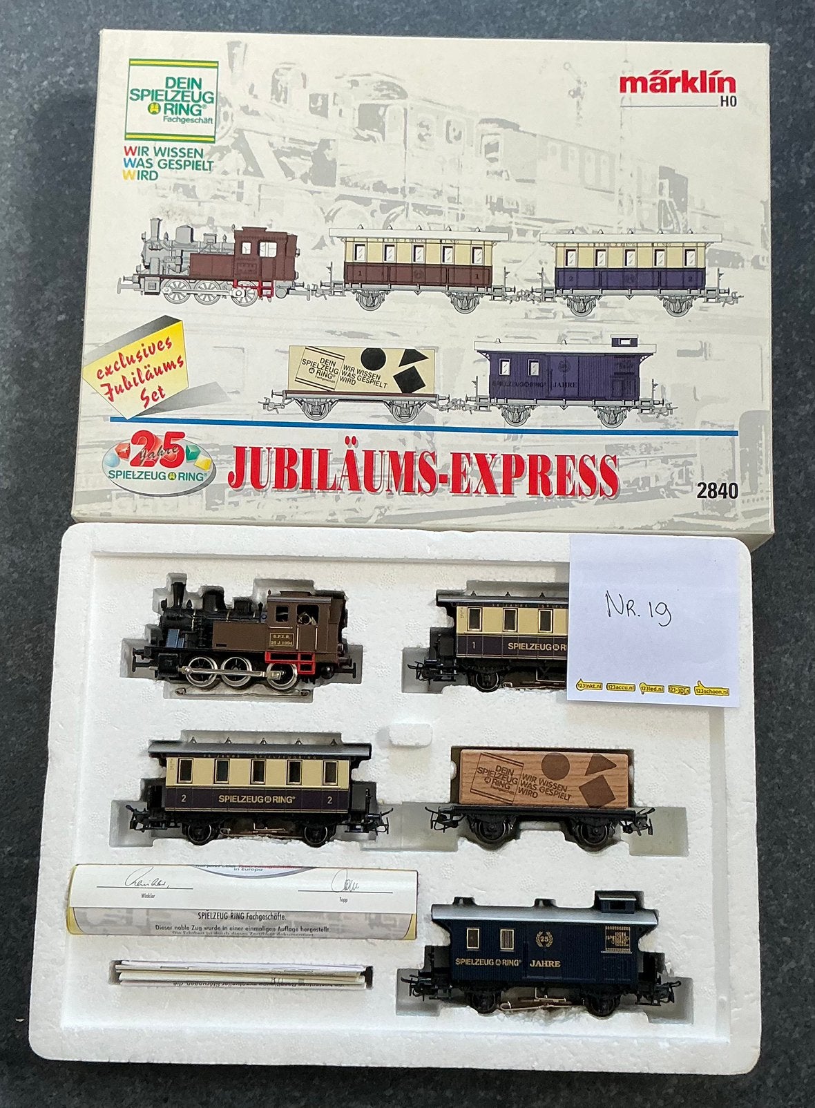 Marklin 2840 jubilaums Expres omgebouwd naar digitaal licht, Ophalen of Verzenden, Zo goed als nieuw, Märklin, Gelijkstroom