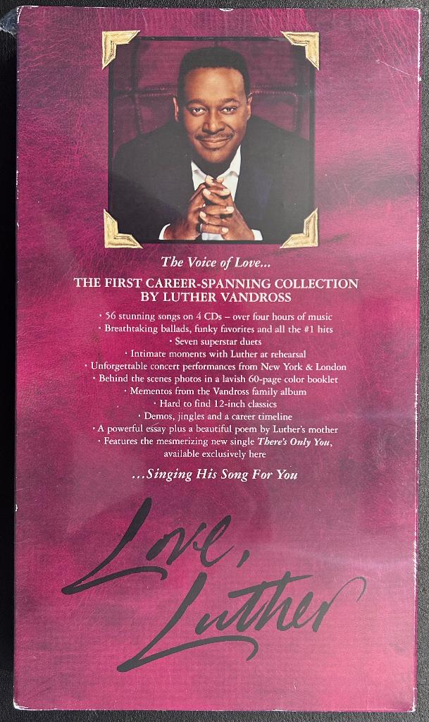 LUTHER VANDROSS - Love, Luther ( 4CD Boxset ), Boxset, Ophalen of Verzenden, Soul of Nu Soul, 1970 - 1979