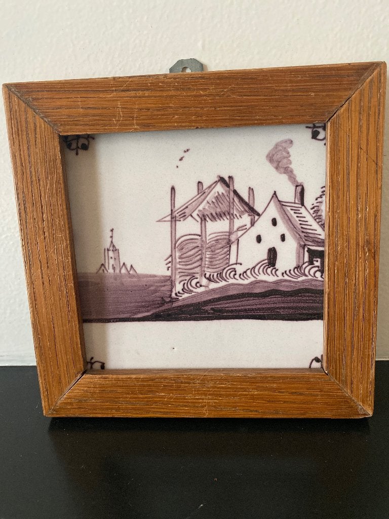 Antieke tegel, Antiek en Kunst, Antiek | Wandborden en Tegels, Ophalen of Verzenden