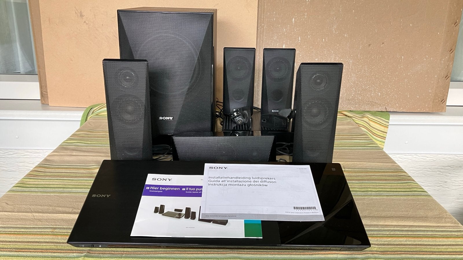 Sony BDV-N5200W Blu-ray/DVD Home Theatre Systeem 1000W, Blu-ray-speler, 70 watt of meer, Ophalen of Verzenden, Zo goed als nieuw