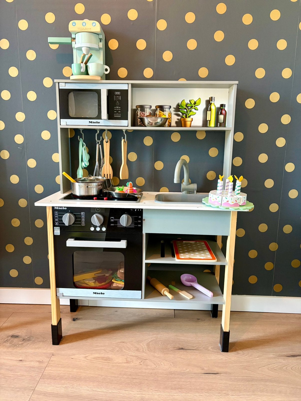 Little Dutch Houten Speelkeuken + accessoires, Ophalen, Zo goed als nieuw, Hout, Speelkeuken-accessoire