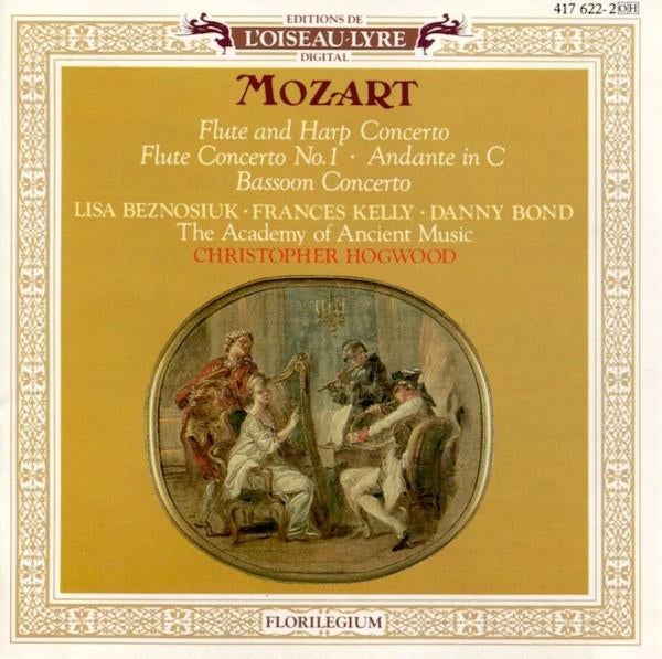 MOZART Flute and harp concerto CD HOGWOOD L OISEAU LYRE, Ophalen of Verzenden, Classicisme, Gebruikt, Orkest of Ballet