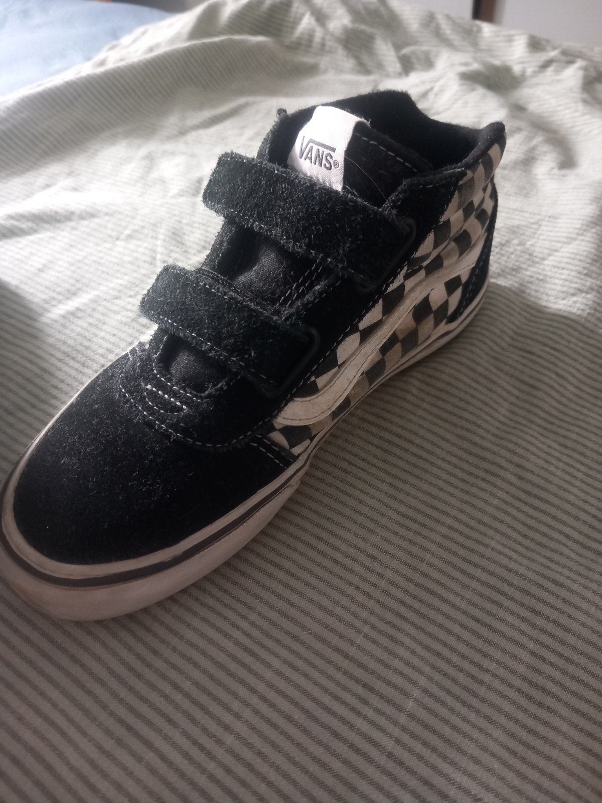 Vans sneakers maat 34 - zwart/wit geblokt, Ophalen, Gebruikt, Vans, Jongen of Meisje
