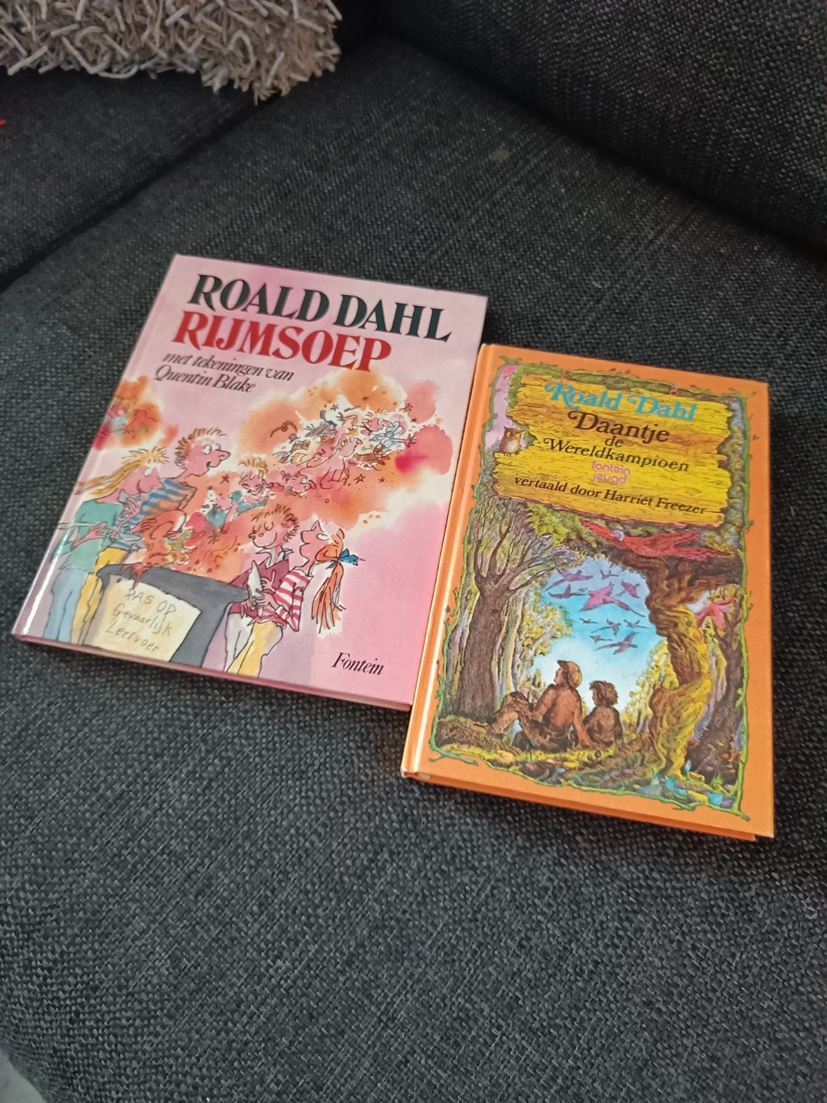 Roald Dahl Boeken: Rijmsoep & Daantje de Wereldkampioen, Boeken, Ophalen of Verzenden, Zo goed als nieuw, Roald Dahl, Fictie algemeen