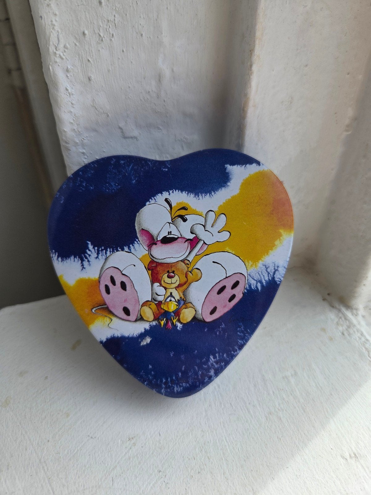 Vintage Diddl Blikje in Hartvorm - Retro / Nostalgie, Ophalen of Verzenden, Diddl, Zo goed als nieuw, Overige typen