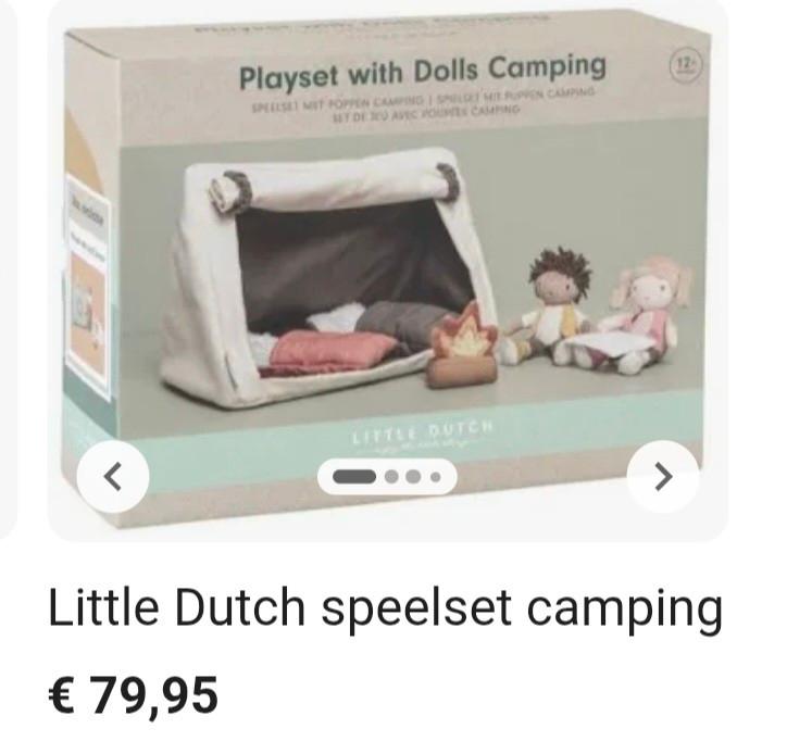 Little Dutch speelset camping - Zo goed als nieuw, Ophalen of Verzenden, Zo goed als nieuw, Overige typen
