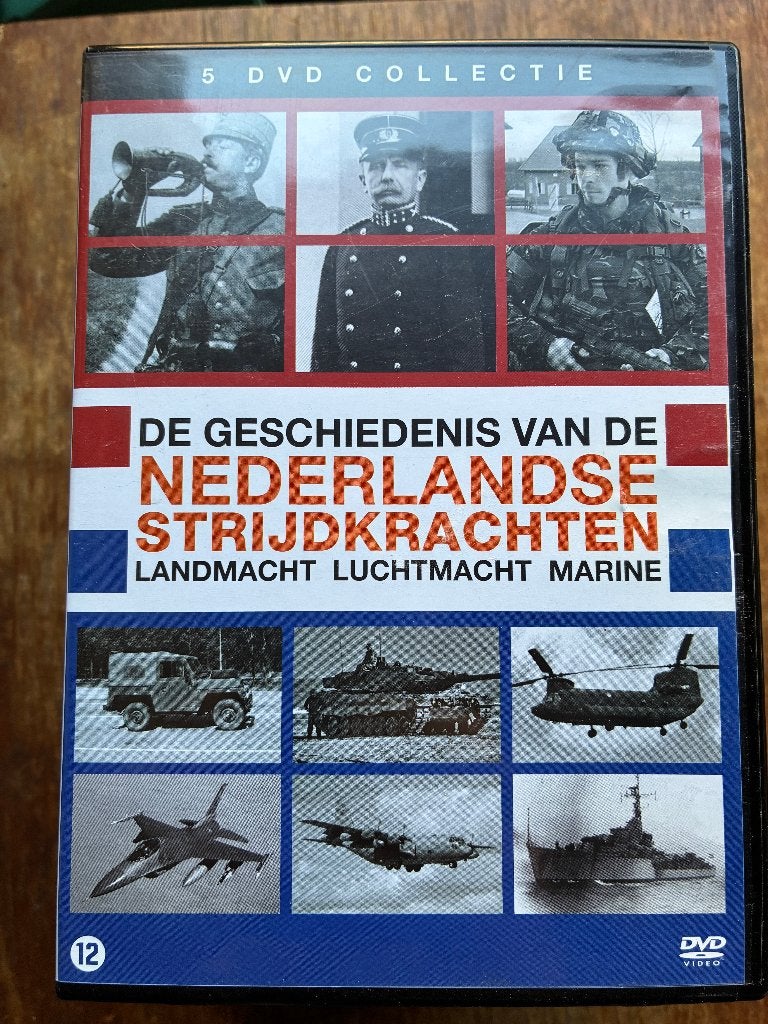 Geschiedenis van de Nederlandse strijdkrachten - 5-DVD box, Nederlands, Ophalen of Verzenden, Zo goed als nieuw, Politiek of Geschiedenis