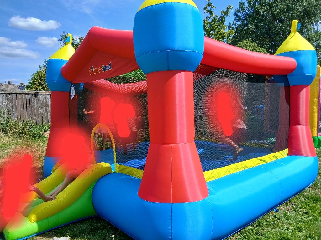 Springkussen te koop, Ophalen, Zo goed als nieuw