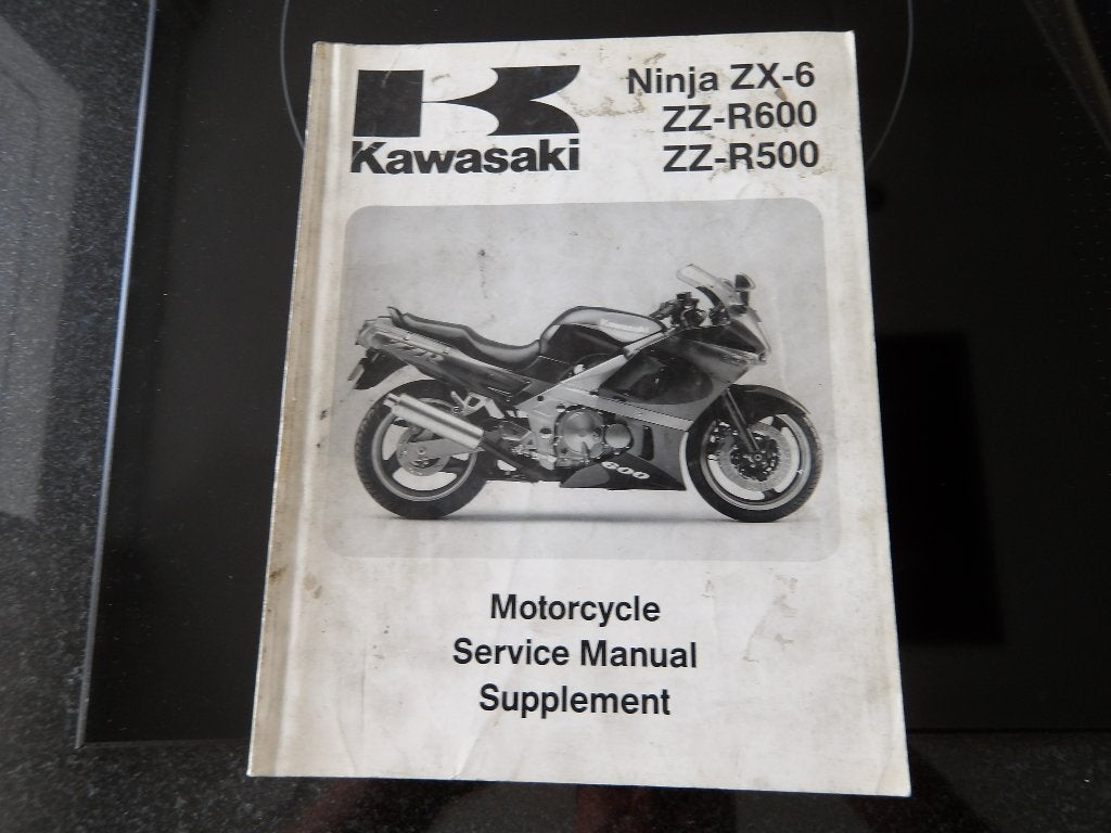 Kawasaki Ninja ZX-6 / ZZ-R600 / ZZ-R500 Service Manual, Ophalen of Verzenden, Kawasaki