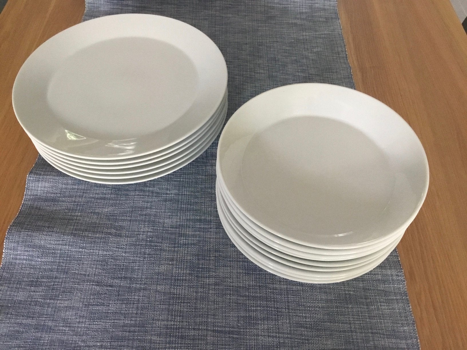 Borden Arzberg Tric | 6 diner | 9 soep | wit, Ophalen, Gebruikt, Arzberg, Bord(en)