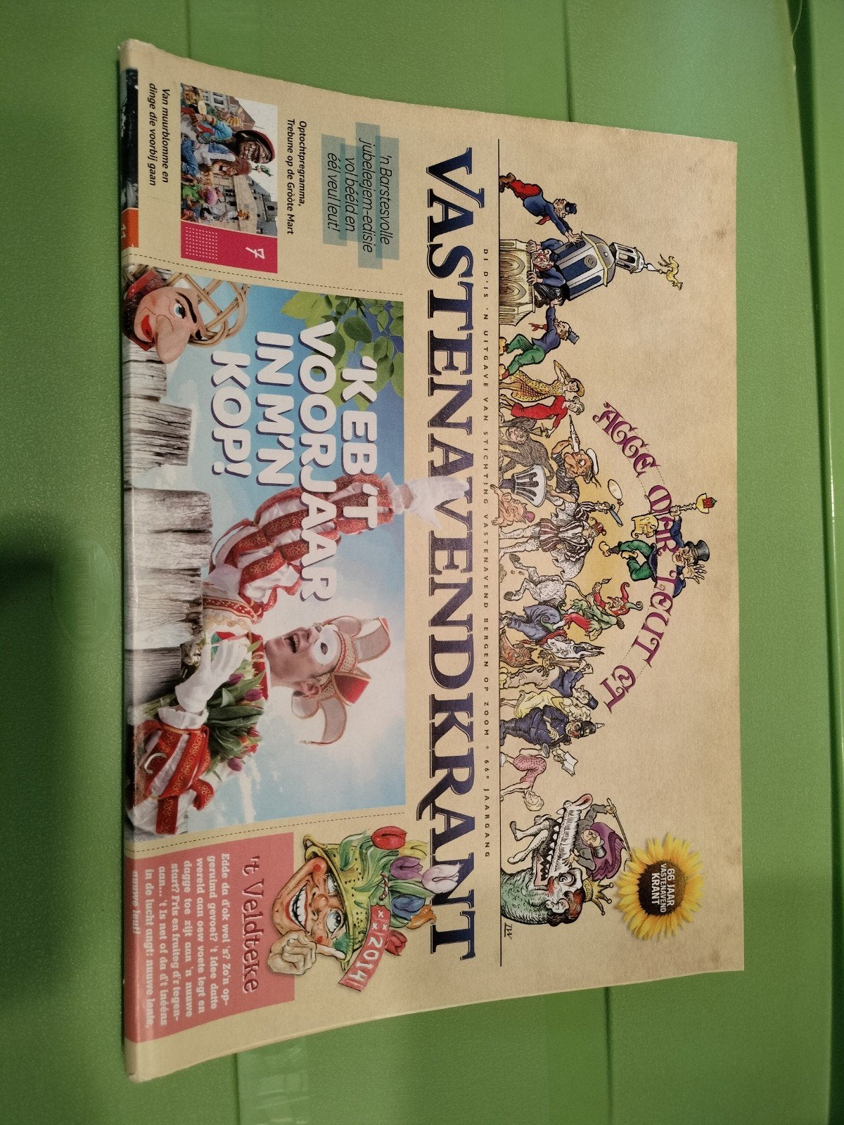 Vastenavendkrant 2014 - keb het voorjaar in mn kop, Ophalen, Gelezen, Krant