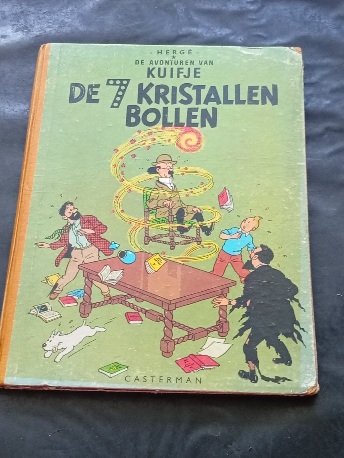 Kuifje: De 7 Kristallen Bollen, complete Hardcover uit 1956!, Boeken, Eén stripboek, Ophalen of Verzenden, Gelezen