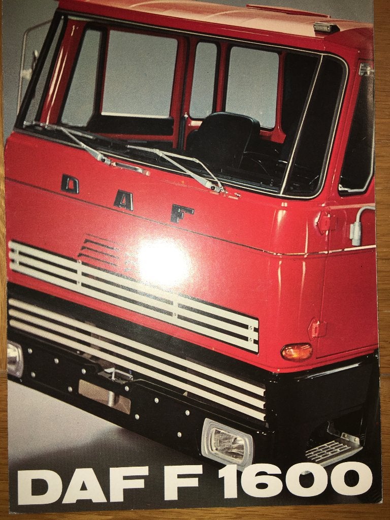 3x DAF 1600 brochures folders Nederland 1974 + 1979 + 1982, Ophalen of Verzenden, Zo goed als nieuw, Overige merken