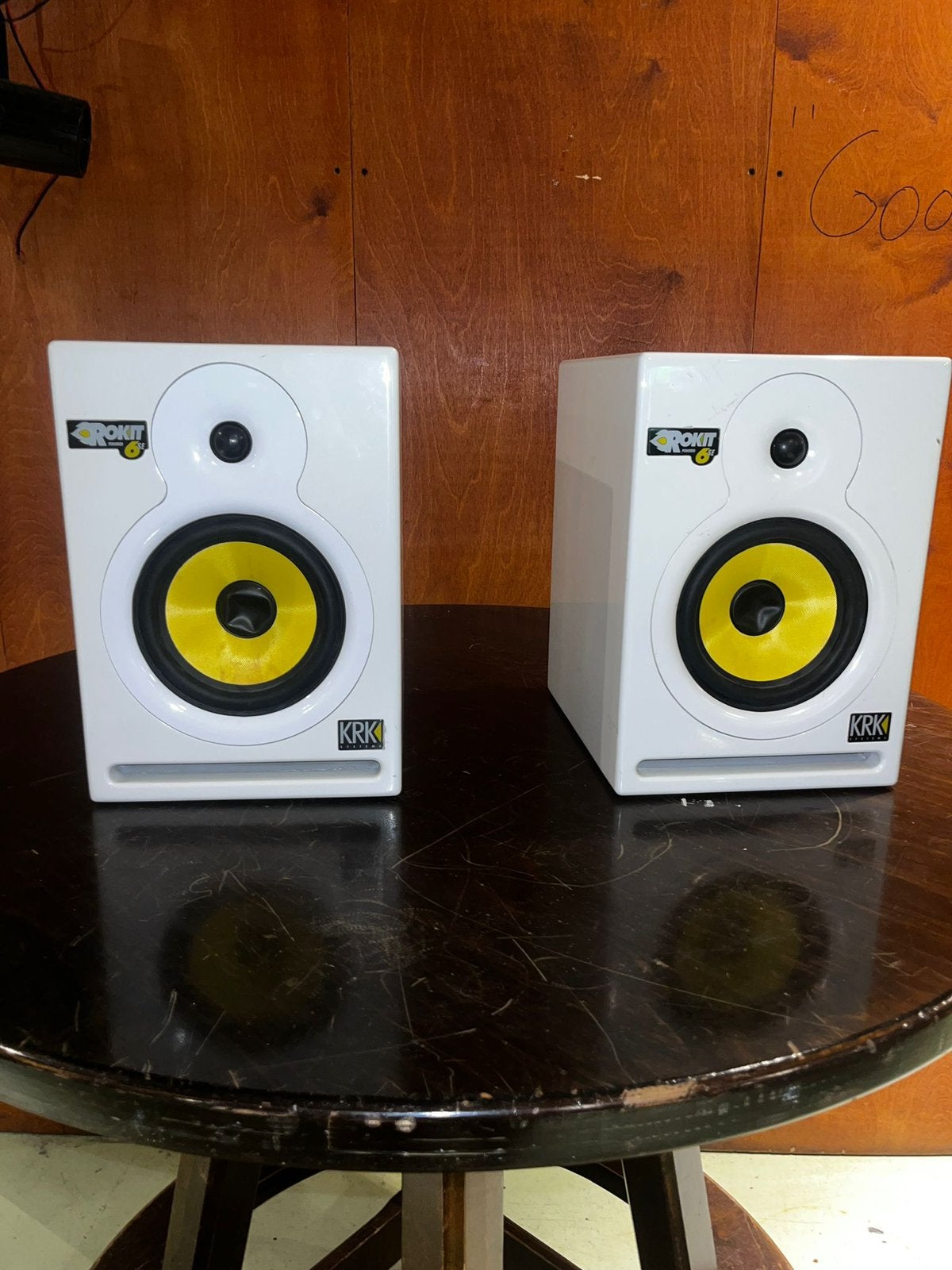 KRK Rokit6SE + stroomkabels, Zo goed als nieuw, 120 watt of meer, Front, Rear of Stereo speakers, Ophalen
