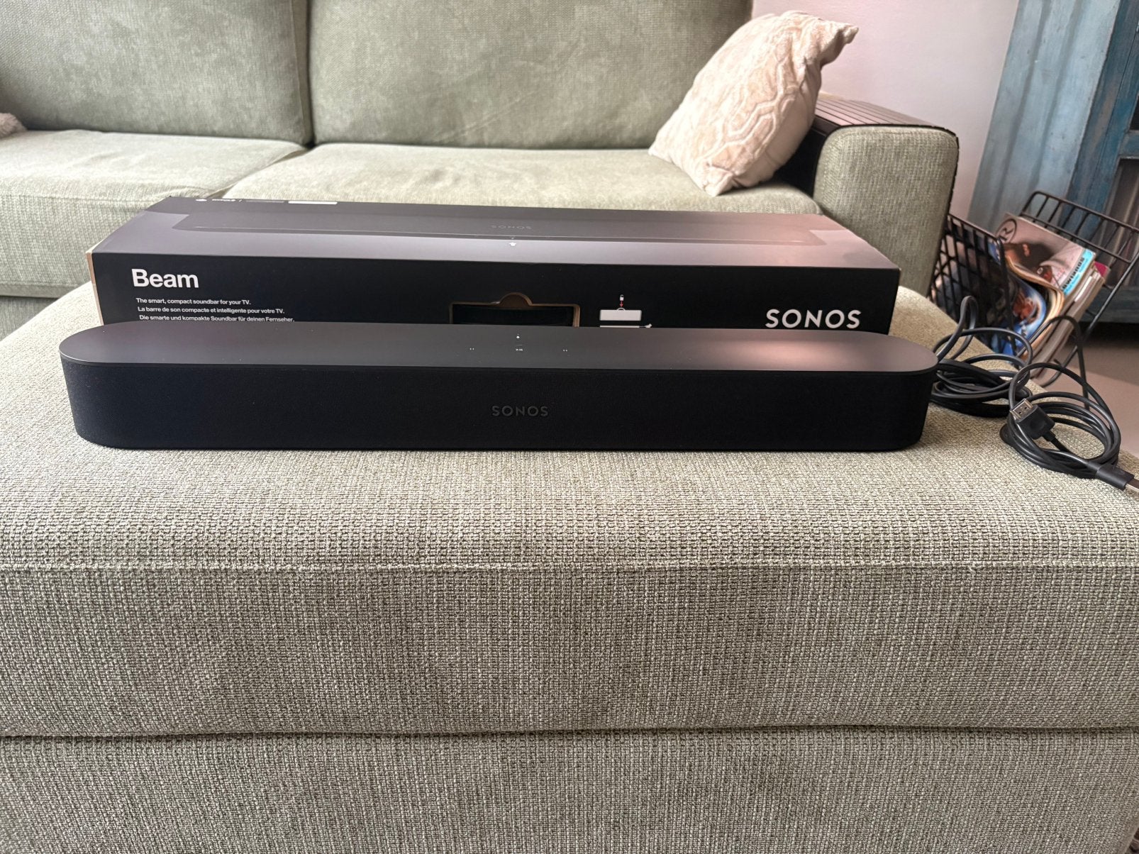 Sonos Beam Gen 1 - als nieuw - met doos en toebehoren, Audio, Tv en Foto, Ophalen of Verzenden, Zo goed als nieuw, Sonos