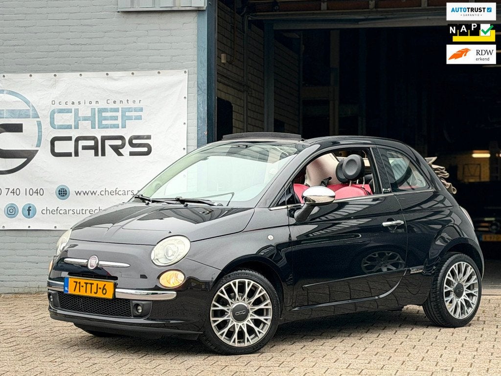 Fiat 500C 0.9|NAP|CABRIO|LEER|PDC|XENON|AIRCO|1EIG|GARANTIEM, Euro 5, 86 pk, Gebruikt, 31 €/maand