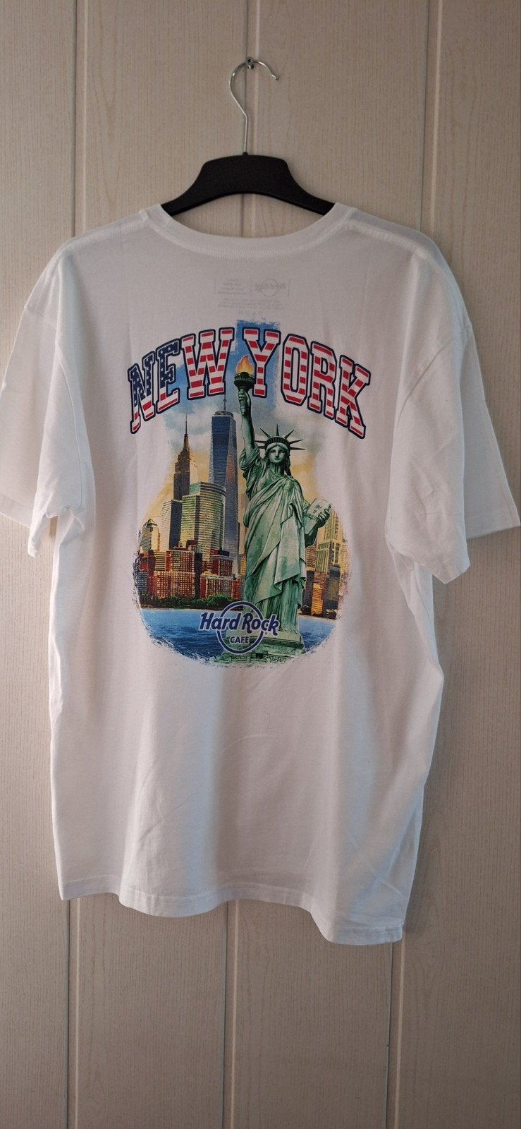 Hard RockCafe T shirt New York, Ophalen, Wit, Maat 46/48 (XL) of groter, Nieuw