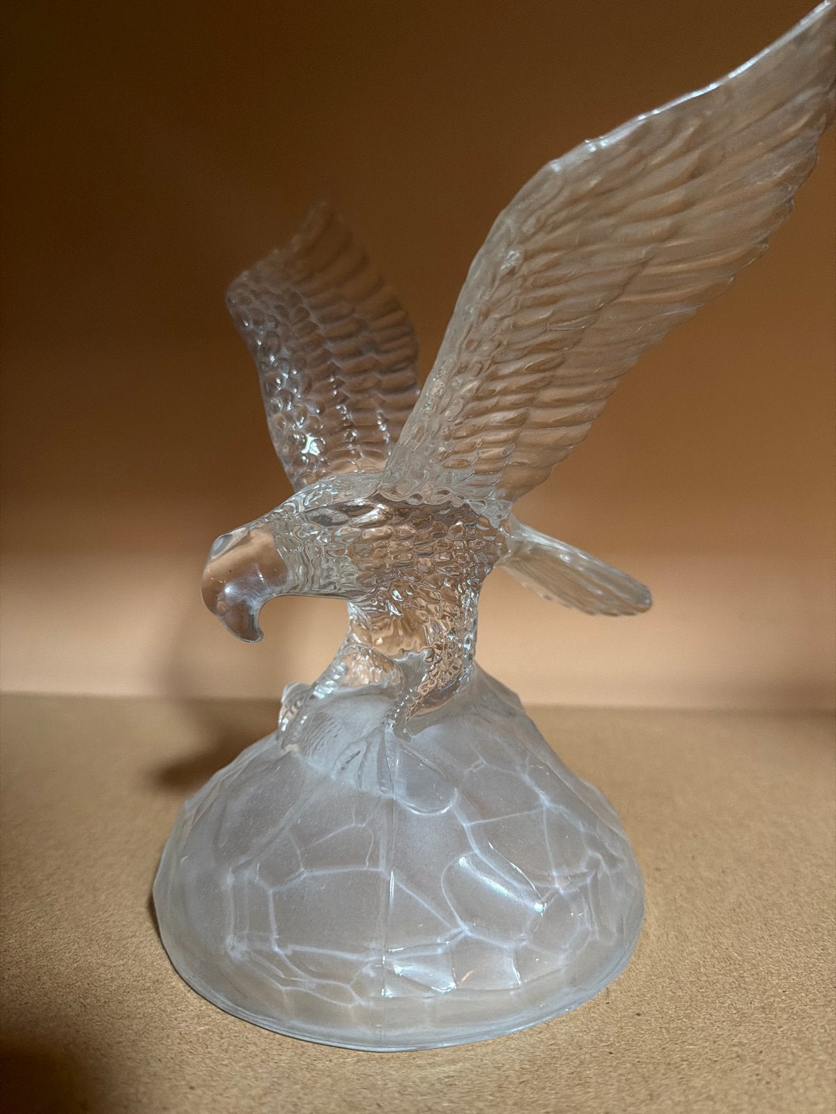 Glazen Adelaar Beeldje - Decoratief Kunstwerk kristal, Ophalen