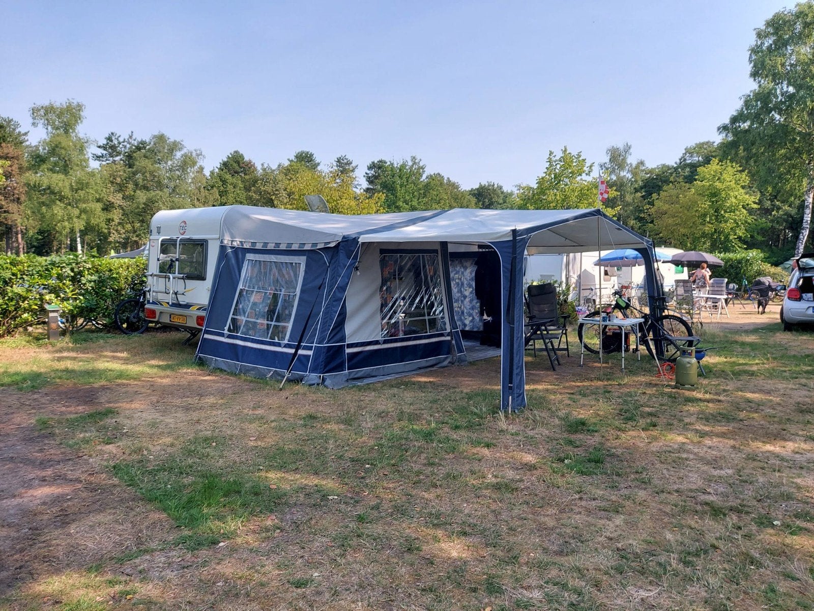 TEC Tour live 490 incl voortent, Rondzit, Dwarsbed, Particulier, Ringverwarming