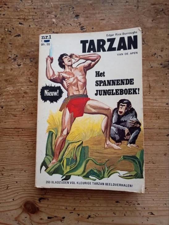 Vintage Tarzan 1971 E.R. Burroughs Nr 1 Jungle boek, Boeken, Stripboeken, Eén stripboek, Ophalen of Verzenden, Gelezen