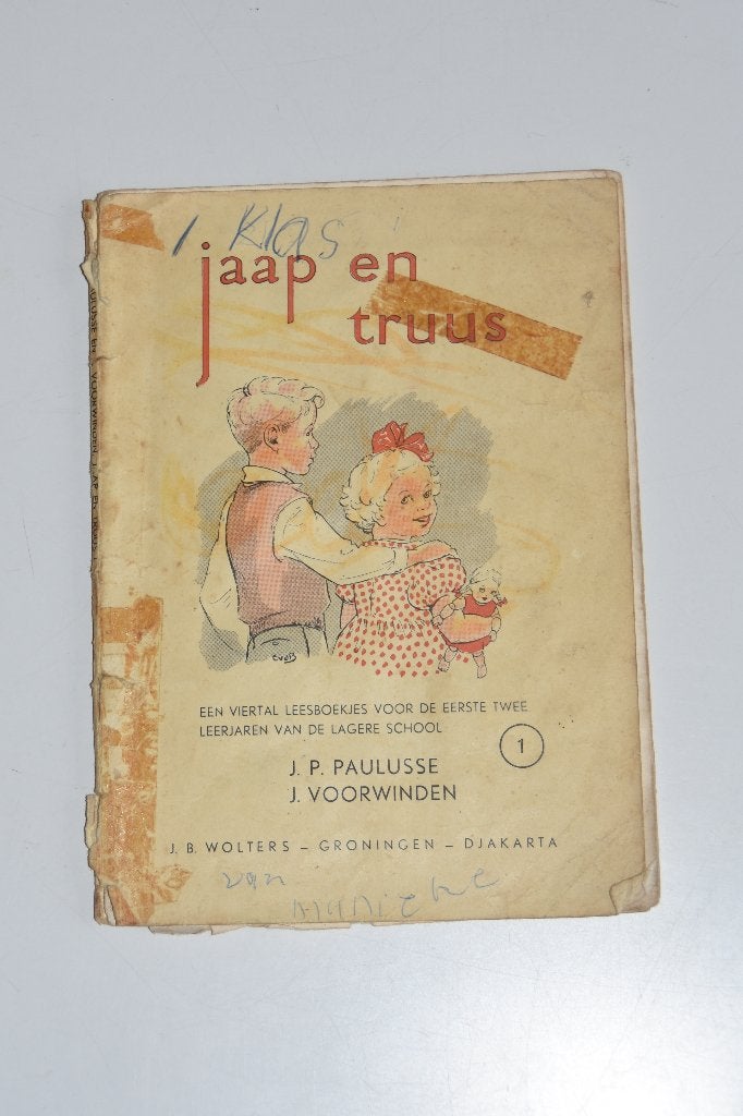 Antiek lees boek Jaap & Truus Paulusse Voorwinden kinderboek, Verzenden