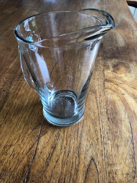 Glazen waterkan, Ophalen of Verzenden