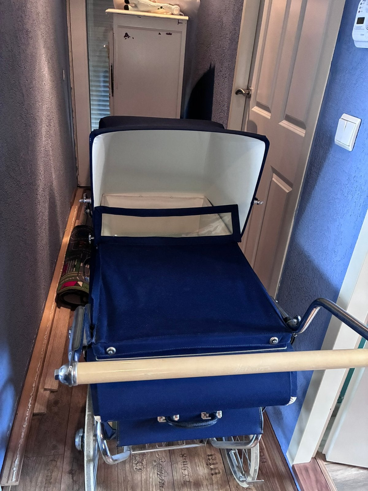 Mutsaerts Jaren '70 Kinderwagen - Vintage Blauw, Ophalen, Gebruikt, Kinderwagen, Overige merken