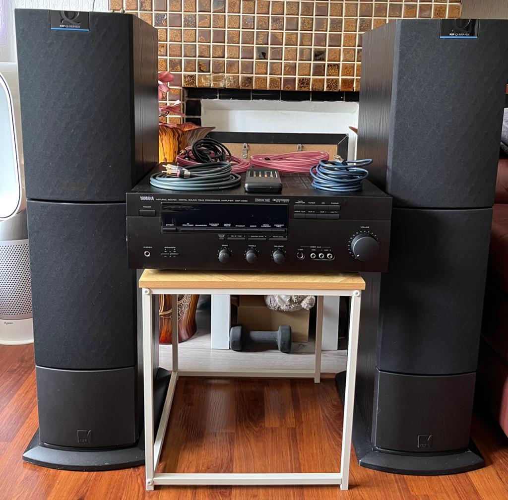 🎷Kef Q50 & Yamaha DSP-A590 Versterker set met Extra’s, Ophalen, Zo goed als nieuw, Overige merken, Losse componenten