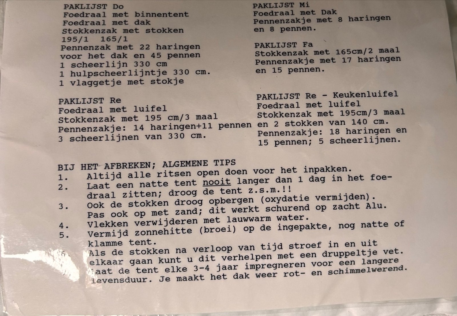 Erdmann Schmidt Do-Mi-Fa tent met toebehoren, Ophalen of Verzenden, Gebruikt, Tot en met 4